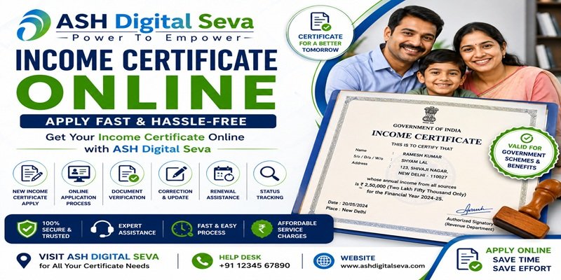 Income Certificate Online
